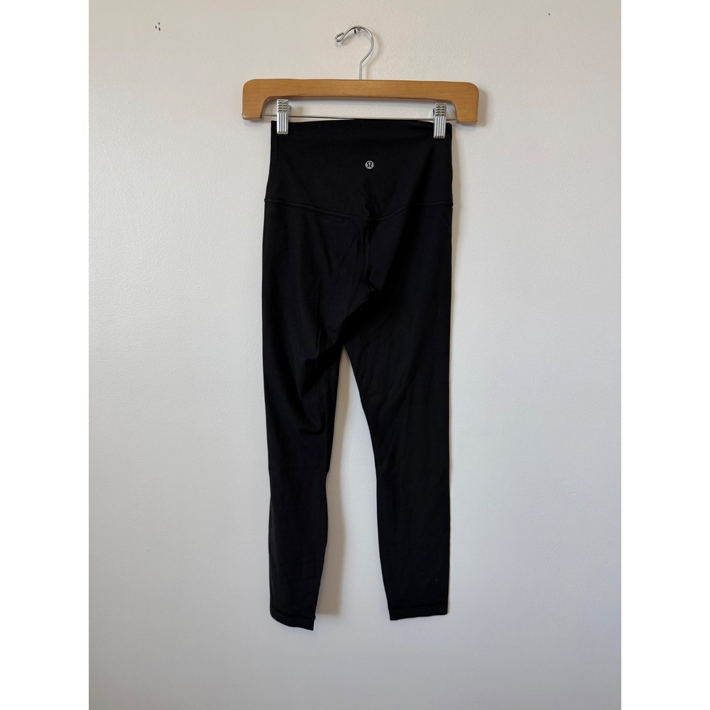 Lululemon Align Ribbed High-Rise Pant 25" – Black – Size 4 – NWOT - Picture 4 of 7